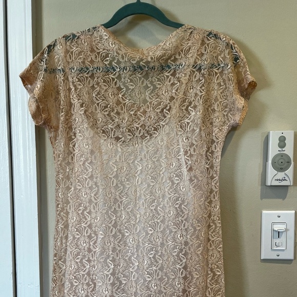 1920’s Vintage Lace Dress with Slip. - Picture 5 of 9